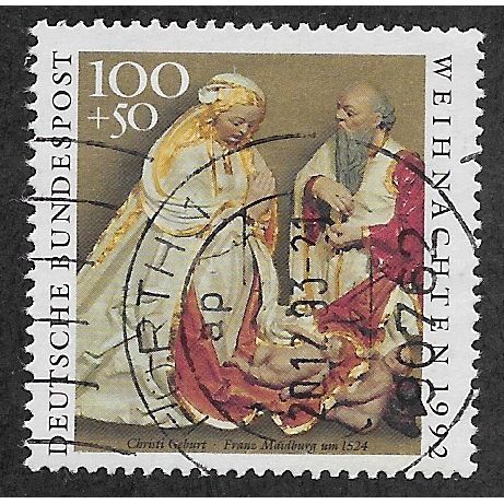 GER 1992 100pf +50 'CHRISTMAS' FINE USED (EBID54-540)