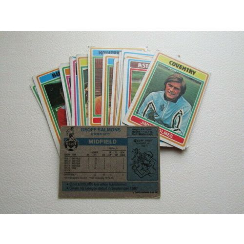 Topps 1975 1976 Football Cards Blue Back Card Variants (ef5)