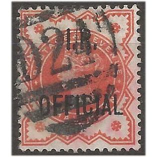 1888 O13 1/2d Vermilion Inland Revenue Official Good Used . .. .