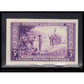 755 3c Wisconsin Very Fine MNH Z1805