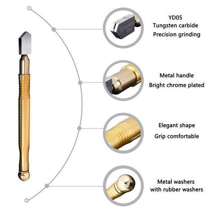HARDEN professional oil glass cutter 176 mm, auto oil cutter (HAR 570353)