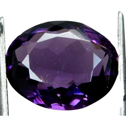 Natural 6.30 Ct Purple Color Amethyst Oval Cut Loose Gemstone