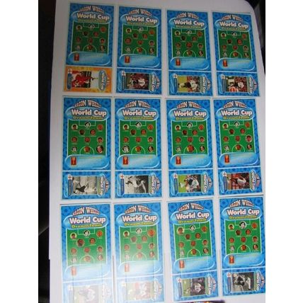 Burtons 1998 Wagon Wheels Football World Cup Dream Team Cards Set Empty Packet.