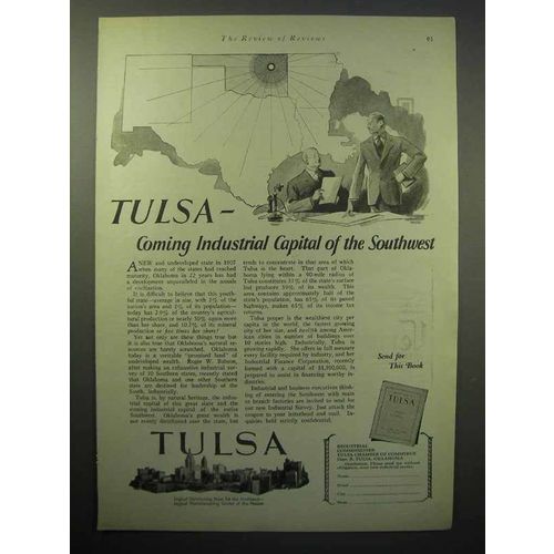 1930 Tulsa Oklahoma Chamber of Commerce Ad - Industrial