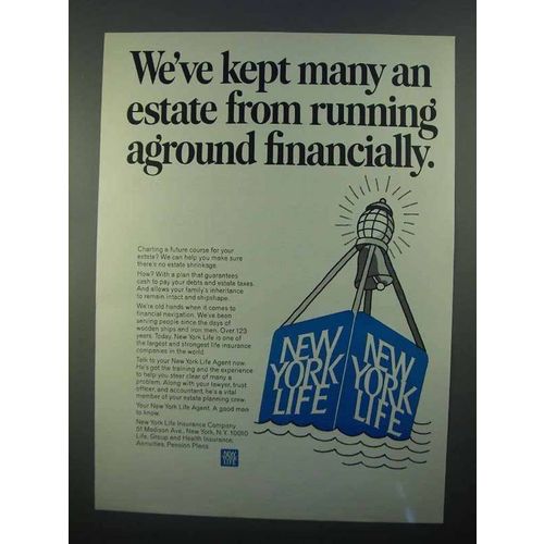 1968 New York Life Ad - Running Aground Financially