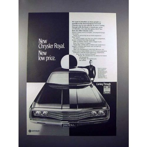 1971 Chrysler Royal Car Ad - New Low Price!