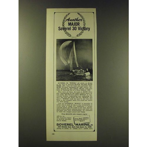 1971 Soverel Marine Ad - Another major Soverel 30 Victory