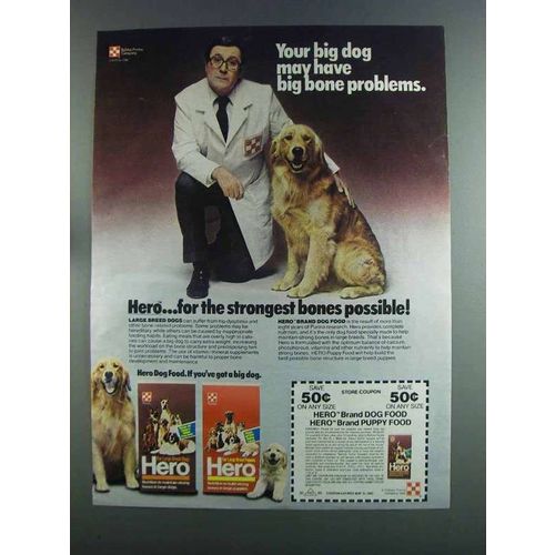 1982 Purina Hero Dog Food Ad - Your Big Dog