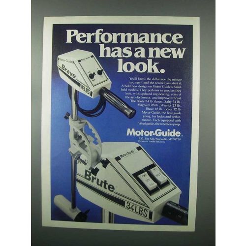 1982 Motor-Guide Brave, Brute Electric Motors Ad