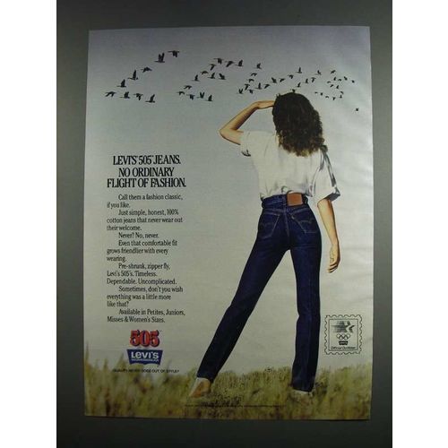 1984 Levi's 505 Jeans Ad - Flight of Fashion