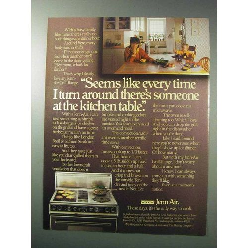 1986 Jenn-Air Grill-Range Ad - Every Time I Turn Around