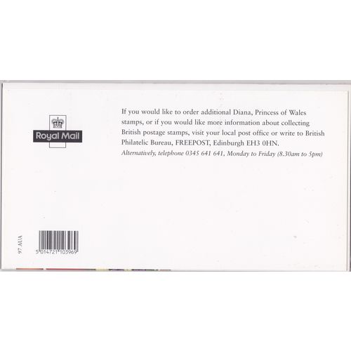 GB 1997 Diana Princess of Wales - English Language Presentation Pack