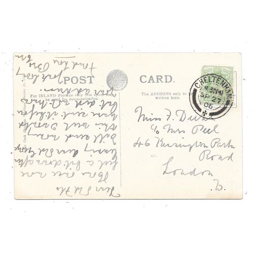 PRINTED POSTCARD OF LADIES COLLEGE CHELTENHAM GLOUCESTERSHIRE POSTED 1906 (3456)