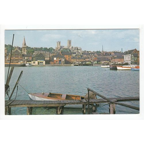 Brayford Water Lincoln Postcard 1582