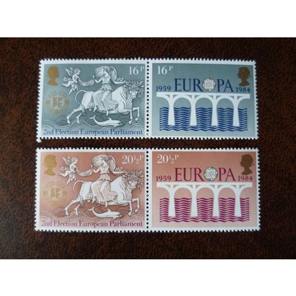 1984 GB Europa CEPT set of 4 unused mint stamps SG1249-52 bridge
