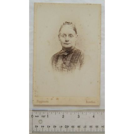 Cabinet photo - G. Higginson, Bowdon - lady