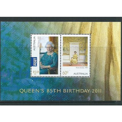 Australia stamps royalty queens 85th birthday mnh sheet
