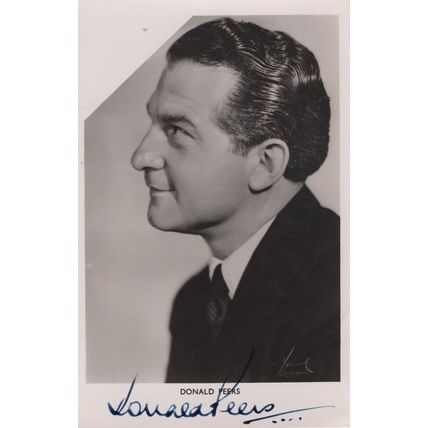 Donald Peers Welsh Singer Hand Signed Rare Photo