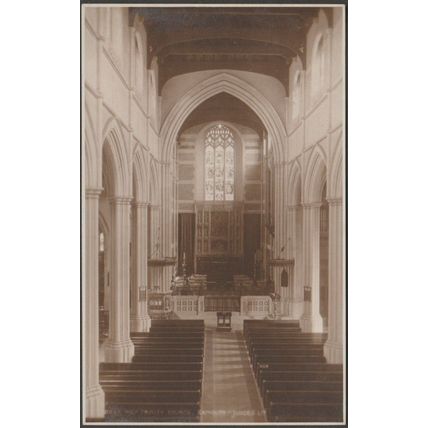 Holy Trinity Church, Exmouth, Devon, 1925 - Judges RP Postcard