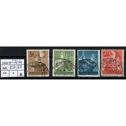 Los H23014: Deutsches Reich Mi. 850/53, gest.