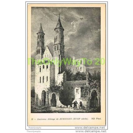 ANCIENNE ABBAYE DE JUMIEGES, SEINE MARITIME, FRANCE, 1910/20s, Postcard