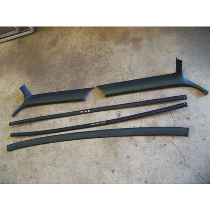 1968 CHRYSLER 300 2D FAST TOP FRONT WINDOW A PILLAR INTERIOR TRIM OEM 5 PCS