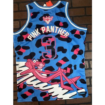 PINK PANTHER / MIAMI Blue Headgear Classics Basketball Jersey ~Never Worn~ M