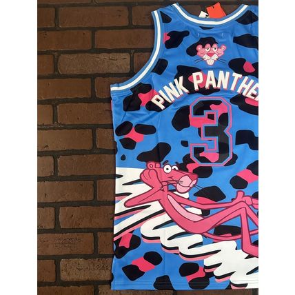 PINK PANTHER / MIAMI Blue Headgear Classics Basketball Jersey ~Never Worn~ M