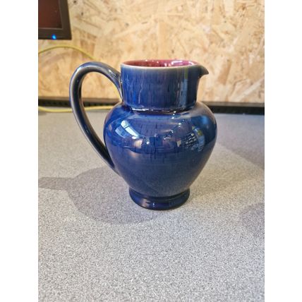 Denby Metz Jug 15cm. Blue With Plum Interior
