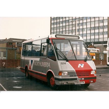 Colour Photograph of Northumbria Motor Services Ltd. - E814 BTN