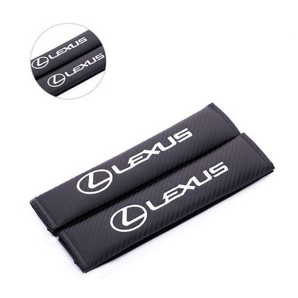 For Lexus Car Seat Belt Shoulder Pads Shoulder Strap Safety Carbon Fiber