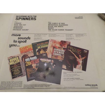 The Spinners ‎– An Evening With The Spinners - 10 Track - 12" Vinyl LP-6870 588)