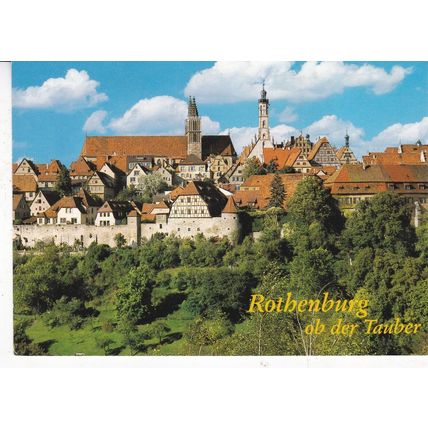 Rothenburg ob der Tauber Germany Postcard unused VGC