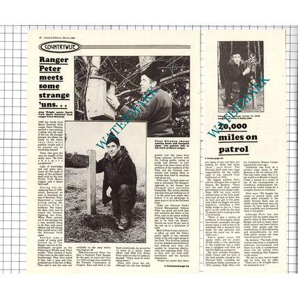 Peter Ottaway North York Moors Ranger - 1989 Article