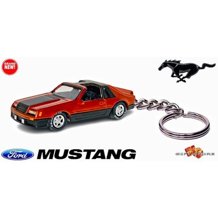 RARE KEYCHAIN 1979~1990 RED FORD MUSTANG T-TOP ROOF Ltd Ed.