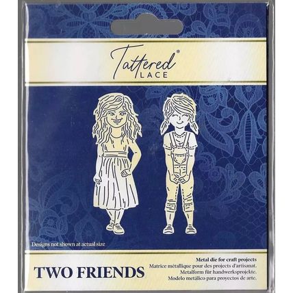 Tattered Lace. Two Friends Die Set. Die Cutting Cardmaking Scrapbooking Crafts
