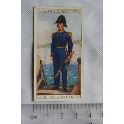 1930 Players History of Naval Dress No. 39 Officer Full Dress 1833-1843