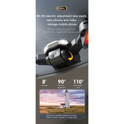 P11 Pro Max Drone 8K 5G GPS Professional HD Aerial Photography Dual-Camera