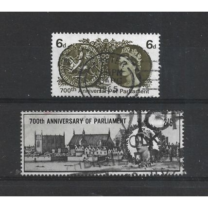 GB.700th Anniv of Simon de Montfort's Parliament set of 2.Fine Used.Jul25