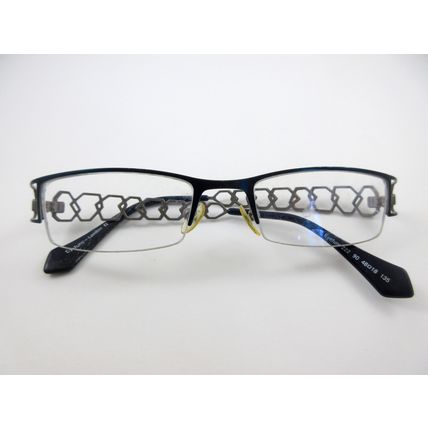 Eyefunc London 222 90 Eyeglass Frames Blue Metal 48/18/135