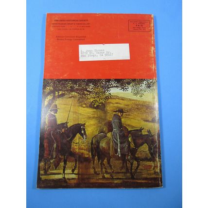 The Journal of San Diego History Magazine California Summer 1975 El Camino Real