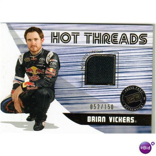 2011 Press Pass Premium Hot Threads Firesuit Brian Vickers 052/150