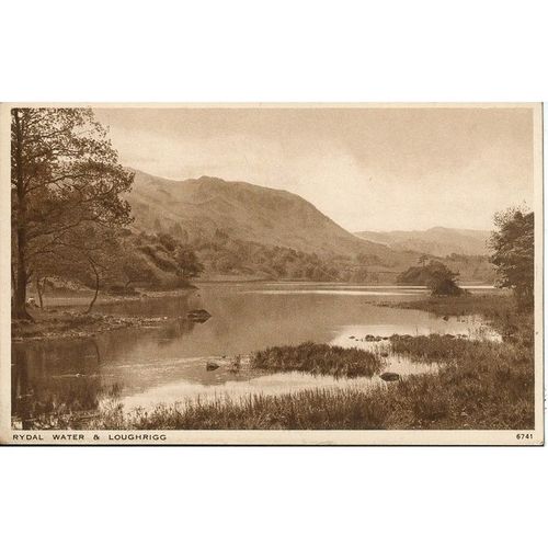 Vintage L Salmon Ltd. PC c1940 - Rydal Water & Loughrigg, Cumbria - 6741