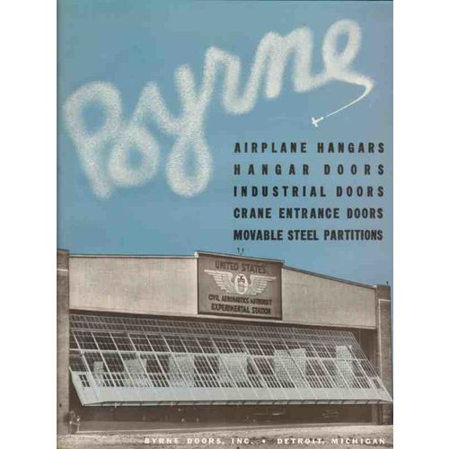 byrne doors inc 1941 airplane hangars industrial vintage catalog