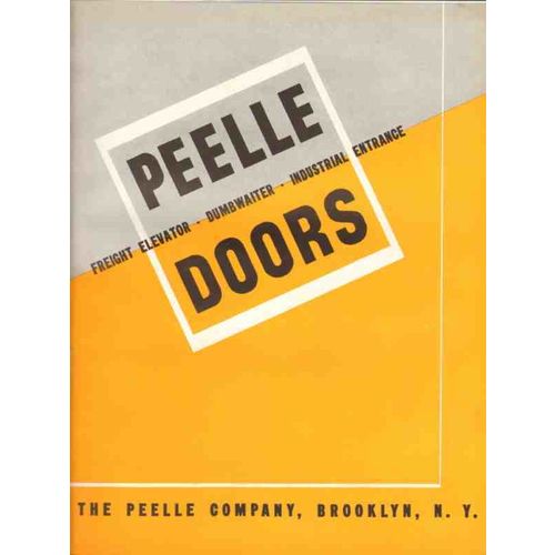 peelle company 1941 dumbwaiter freight elevator doors vintage catalog