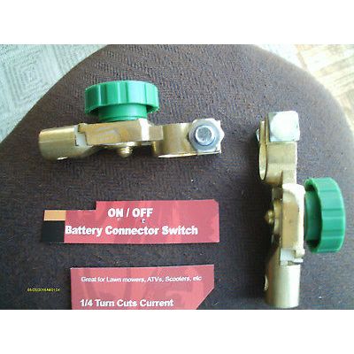 2 Piece Auto Quick Battery Disconnect Cut-Off Kill Switch Fits Pos/Neg Term Post