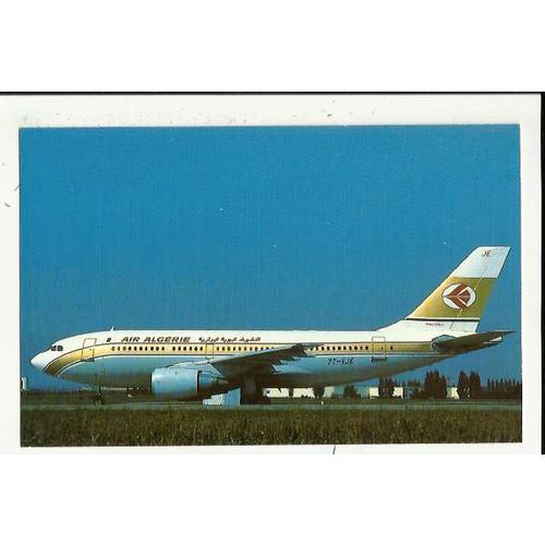 Aviation AIR ALGERIE AIRBUS A310-203 Postcard by Mary Jayne (MJ950)
