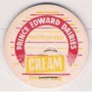 CAN Picton Milk Bottle Cap Name/Subject: Prince Edward Dairies Cream~230