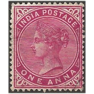 India 1900 SG115 1a Carmine Very Fine Used . .. .