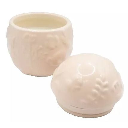 Pink Egg Shaped Ceramic Candle Vanilla Frosting Scented Candle Easter Bunny
